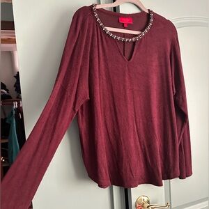 XL Jennifer Lopez Knit Top with rhinestones. MUST BE BUNDLED